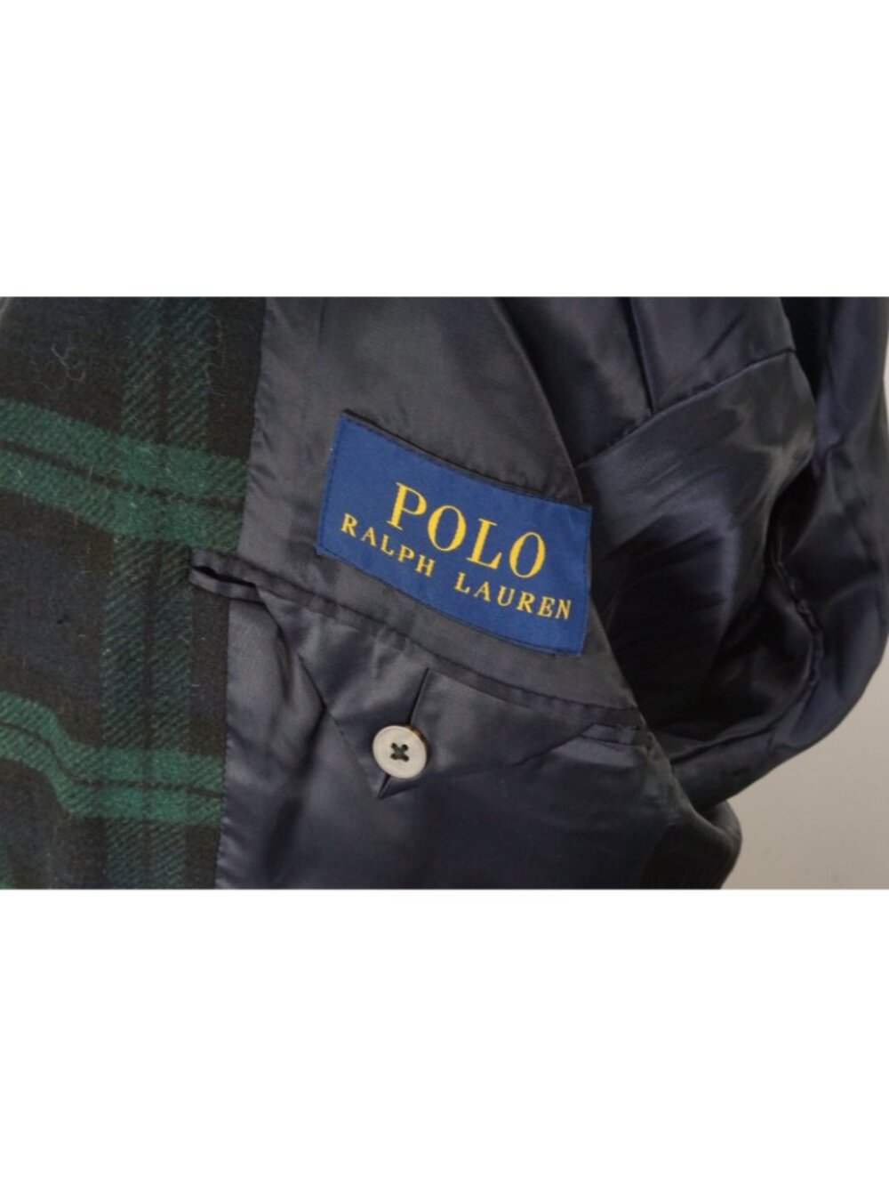 Polo Ralph Lauren Modern Fit Blackwatch Blue Green Plaid Wool Sport Coat 38R NEW - Picture 8 of 10